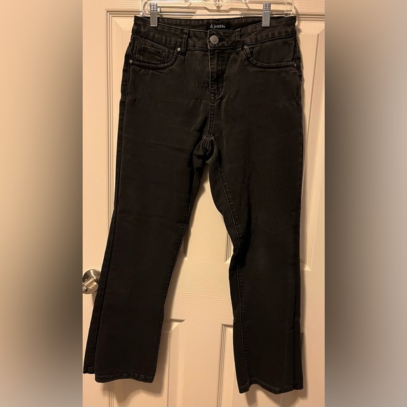 Women’s Black Jeans D Jeans Size 8 Cotton, Polyester, Spandex Stretchy Silver - Picture 1 of 3